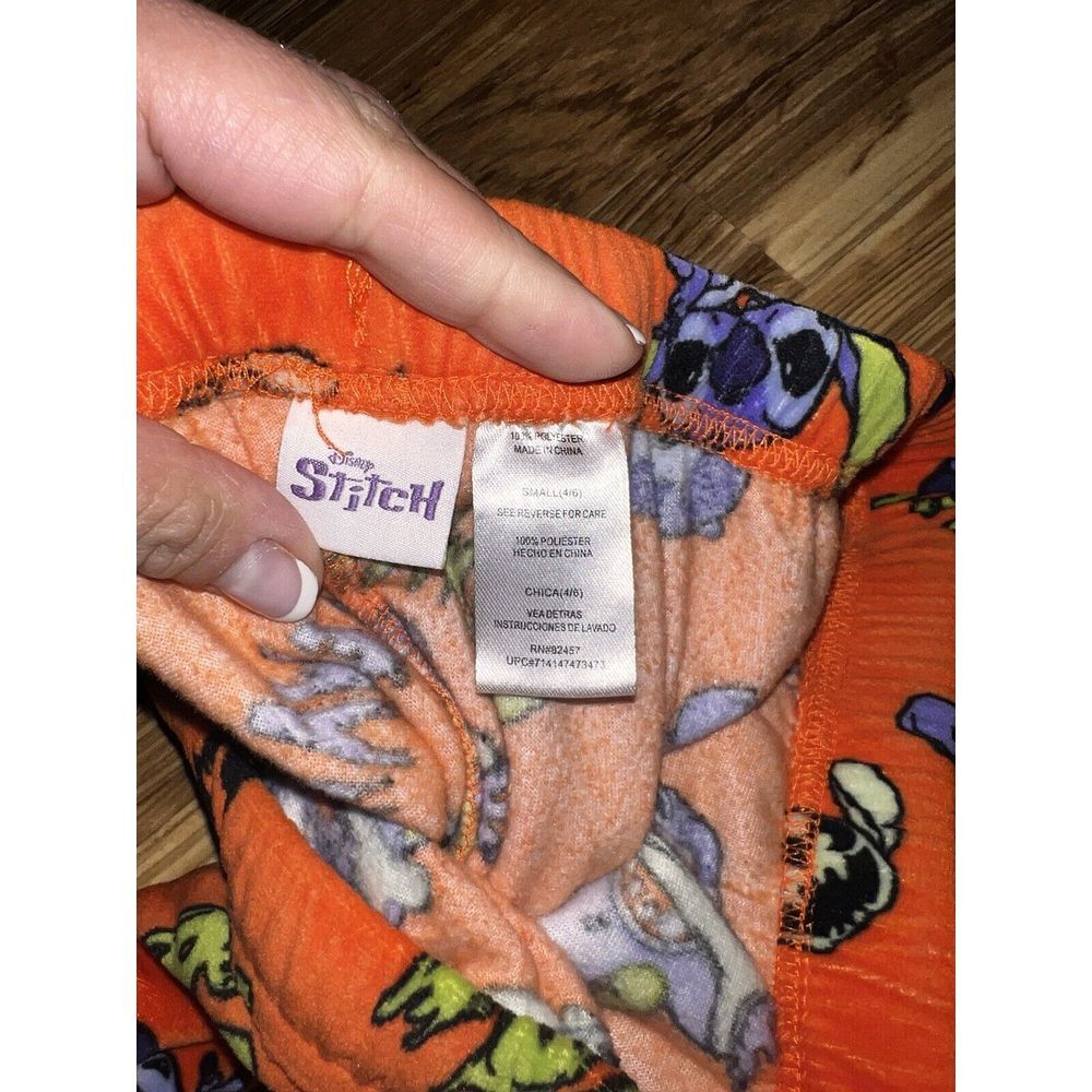 Disney Halloween Hocus Pocus Stitch Women's‎ Pajama Pants Size S 4 6 Soft 2 Pair - Picture 4 of 5